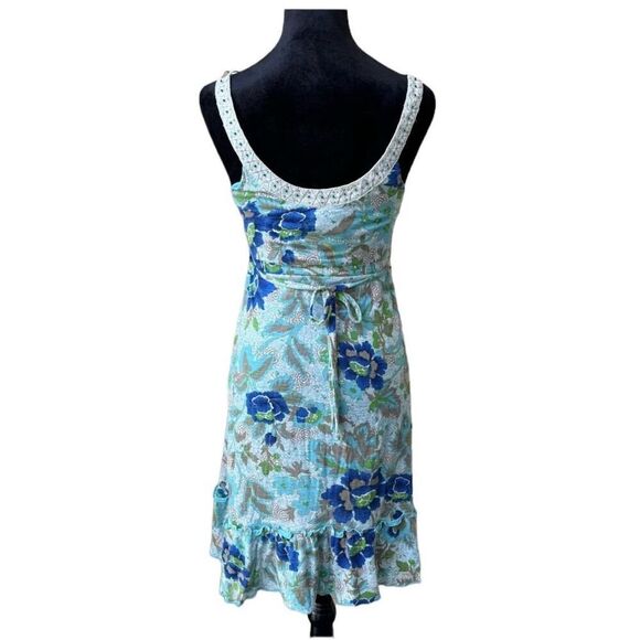 ✨Free People Beaded Neckline Jersey Floral Dress Size Small✨ - Picture 3 of 8